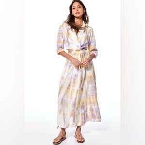 Young Fabulous & Broke Derby Cutout Tie Dye Dress  Violet Jupiter